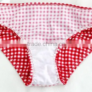 Girl Children Kid Bowknot Bikini Bowknot Check Strip Swimsuit Swimwear Beachwear thumbnail-2