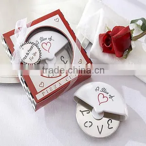 Love Stainless Steel Wedding Favors Pizza Cutter thumbnail-1