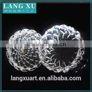 LX-T100 Factory Wholesaler Crystal Glass Kiss Shaped Fancy Glass Jars With Lids thumbnail-5
