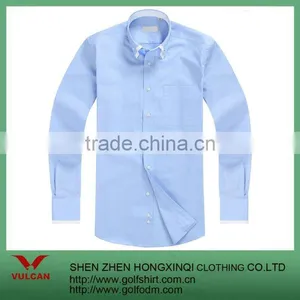 2013 Hot Comfortable Blue Long Sleeves Business Dress Shirts thumbnail-1