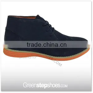 EVA Outsole Black Suede Leather Shoe thumbnail-1