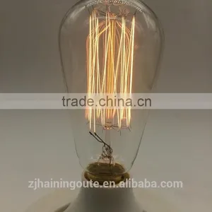 Traditional and Most Popular Edison Bulb 40 W ST64,edison Bulb 40 W ST64 Lighting Bulb thumbnail-2