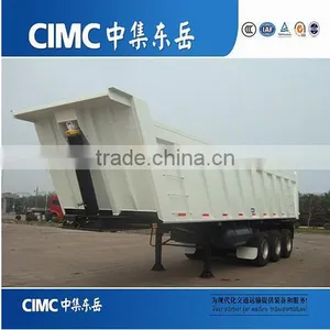 3 Axles 50 Tons U Shape Rear Lifting Tipping Tractor Trailer thumbnail-3