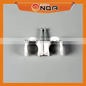 Electric Cable Wire Hammer Nail Wall Clip Plastic Nail Hook Cable Clip 4mm thumbnail-1