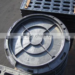 Nodular Cast Iron Foundry Manhole Covers Compressive Strength Corrosion Resistant OEM Security Manhole Covers Sizes thumbnail-4