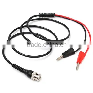 BNC Q9 To Dual 4mm Stackable Banana Plug With Socket Test Leads Probe Cable thumbnail-6