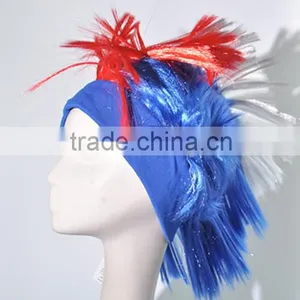 Cock Colorful Wig Clown Fans Wig Multi Color Wig N355 thumbnail-2