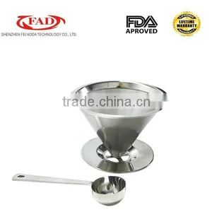 3% Discount 304 Stainless Steel Pour Over Coffer Dripper thumbnail-3
