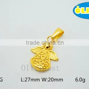 Olivia 2016 New Fashion Modern 316 Stainless Steel Cast Metal Love Lovely Angel Cupid Pendant thumbnail-2