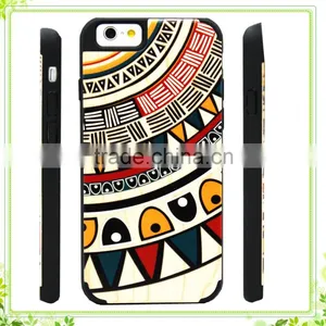 Custom Colorful Design Wood PC Cover Phone Cases For IPhone6 Case thumbnail-1