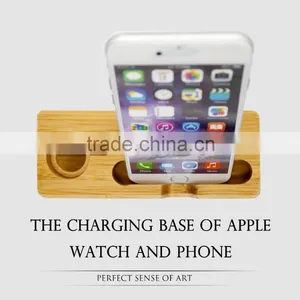 For Apple Watch and Smartphone Wood Multiple Mobile Phone Holder thumbnail-2