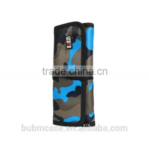 Wholesale BUBM Waterproof Camouflage Blue PU Digital Storage Bag thumbnail-4