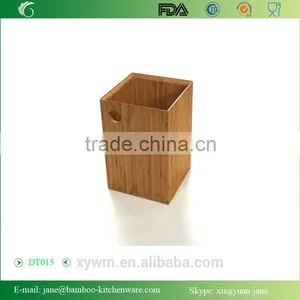 DT015 Bamboo Wastebasket Trash Can thumbnail-1