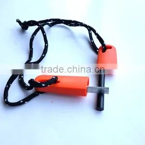 Survival Magnesium Flint Stone Fire Starter Lighter With Whistle Camping Hiking Outdoor Tools thumbnail-2