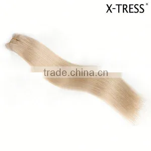 20inch Platinum Blond 60color 100g European Hair Silk Straight Hot Selling From Chinese Factories Hair Weft Extension thumbnail-2