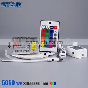 Color Changing 30LED/m 7.2w SMD LED Strip 5050 Rgb thumbnail-1
