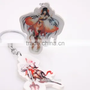 Hot Sell Transparent Cartoon Characters Plastic Key Ring thumbnail-4