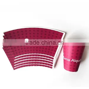 Hangzhou LvYang/GoBest Printed Cup Fan / Paper Cup Fan With Printed And Cutted / Paper Cup Material thumbnail-2