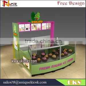 Factory Directly Cheap Frozen Yogurt Kiosk With High Quality for Sale. thumbnail-2