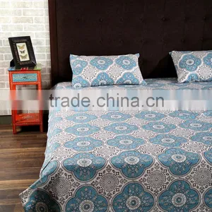 Cotton Bed Sheet New Designer Floral Printed Wholesale Bed Sheet Manufacturer In India thumbnail-2