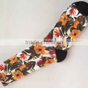 Flower Printing Polyester Socks thumbnail-1