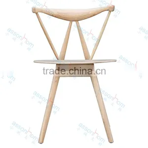 Wooden Triangle Chair Classic Dining Chair thumbnail-1