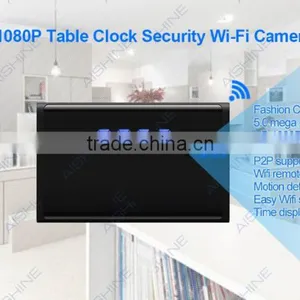 High-tech Multi-functional Item Integrating Spy Table Clock Camera Suppport External 64gb sd Card thumbnail-2