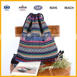 Wholesale Hot Sell Drawstring Sport Bag, Custom Promotional Nylon Drawstring Bag thumbnail-3