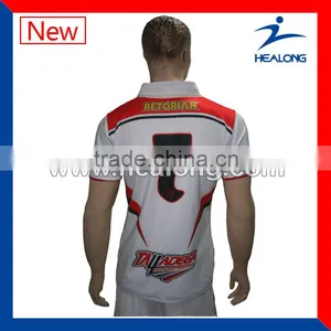 Rugby Jersey Team Wear Sublimation Rugby Football Wear Wholesale Custom Rugby Jerseys thumbnail-2