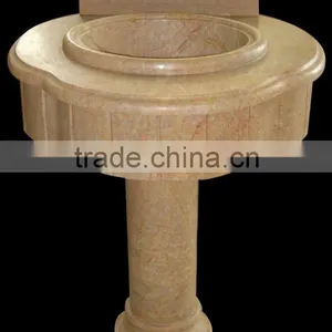 Natural Carved Marble Wash Hand Sink thumbnail-1