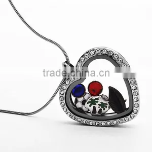 Wholesale Silver/black/gold/rose Gold Plated Stainless Steel Necklace Locket thumbnail-1