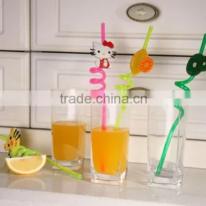 Factory Wholesale Hard Plastic Different Shaped Drinking Straw thumbnail-1
