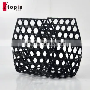 Wholesale Black Weaving Bamboo Fruit Basket thumbnail-4