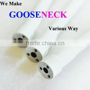White Silicone Covered Metal Gooseneck for Medical Machine thumbnail-1