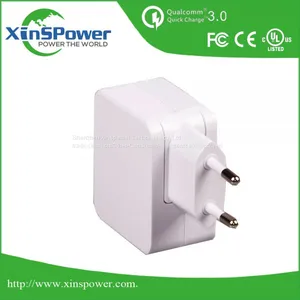 Shenzhen Factory Sale Best Price EU Plug 5V 3.4A Dual Port Portable USB Charger thumbnail-1