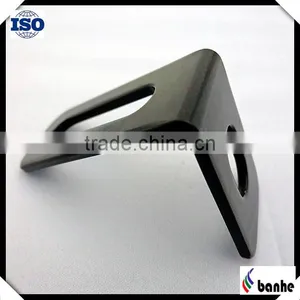 Precision Black Powder Coated Right Angle Bracket thumbnail-1