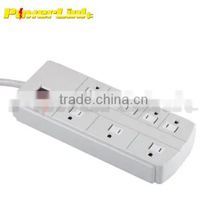 H80133 UL/CUL 8 Outlet Power Strip With Surge Protectors / Power Bar / Power Sockets thumbnail-1