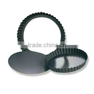 Aluminium Non-stick Round Fluted Tart Mould With Removable Bottom thumbnail-3