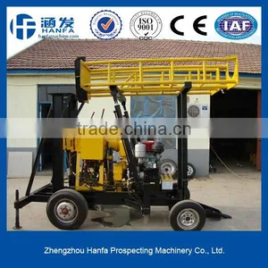 Wheel Type or Crawler Water Well Drilling Rig for Selling!HF-2T Hydraulic Water Well Drilling Rig thumbnail-1