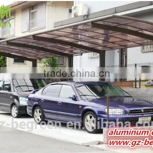 White Metal Frame 2 Car Garage With Polycarbonate Sheet thumbnail-2