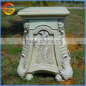 Home and Garden Fiberstone Flower Pot Stand Roman Pillars Column Molds for Sale thumbnail-1