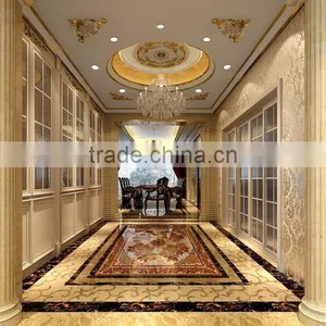 Antique Castle Style Villa 3D Rendering Design for Entranceway With Column and Statue thumbnail-4