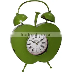 Metal Antique Apple Green Table Clock thumbnail-1