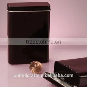 4 Blank Tall Metal Tin(Black) Box Survival Kit Container Storage Travel New thumbnail-2