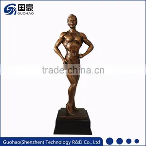Custom Antique Bronze Bodybuilding Championship Trophies thumbnail-1