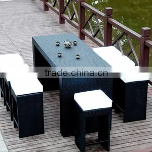 2016 Classic Style Rattan Bar Outdoor Table With Tall Foots Chair thumbnail-2