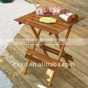 Hot Selling Wooden Folding Table Walnut Wood Oil Painted thumbnail-6