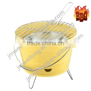 2015 Hot Selling 28cm Three Legs Bucket/portable BBQ GRILL With Iron Handle thumbnail-1