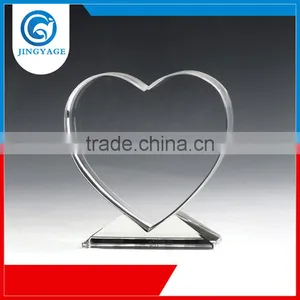Jingyage Factory Directly Sale Heart Crystal Trophy Wholesale Unique Crystal Trophy Plaque thumbnail-1