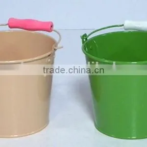 Bucket With Wooden Handle, MSO-042 thumbnail-3